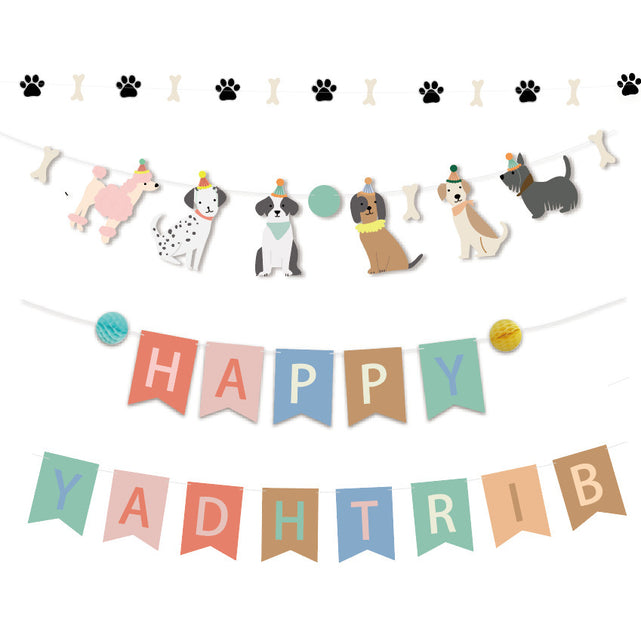 Dog Print Birthday Party Decoration