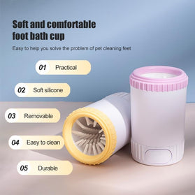 Pet Care Second Generation Semi-Automatic No-Electric Dog Paw Cleaner Effectively Cleans Dog Paws