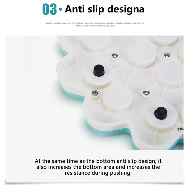 Dog Puzzle Slow Bowl Flower Shape Improve Pet IQ Interactive Feeder Non-Slip Anti-choking Dogs Training Games Dog Accessories