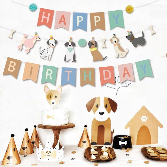 Dog Print Birthday Party Decoration