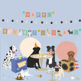 Dog Print Birthday Party Decoration